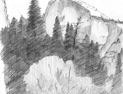 Half Dome – Pencil Sketch