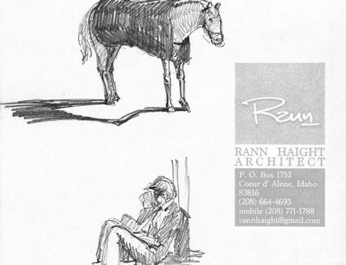 Horse & Man – Pencil Sketch
